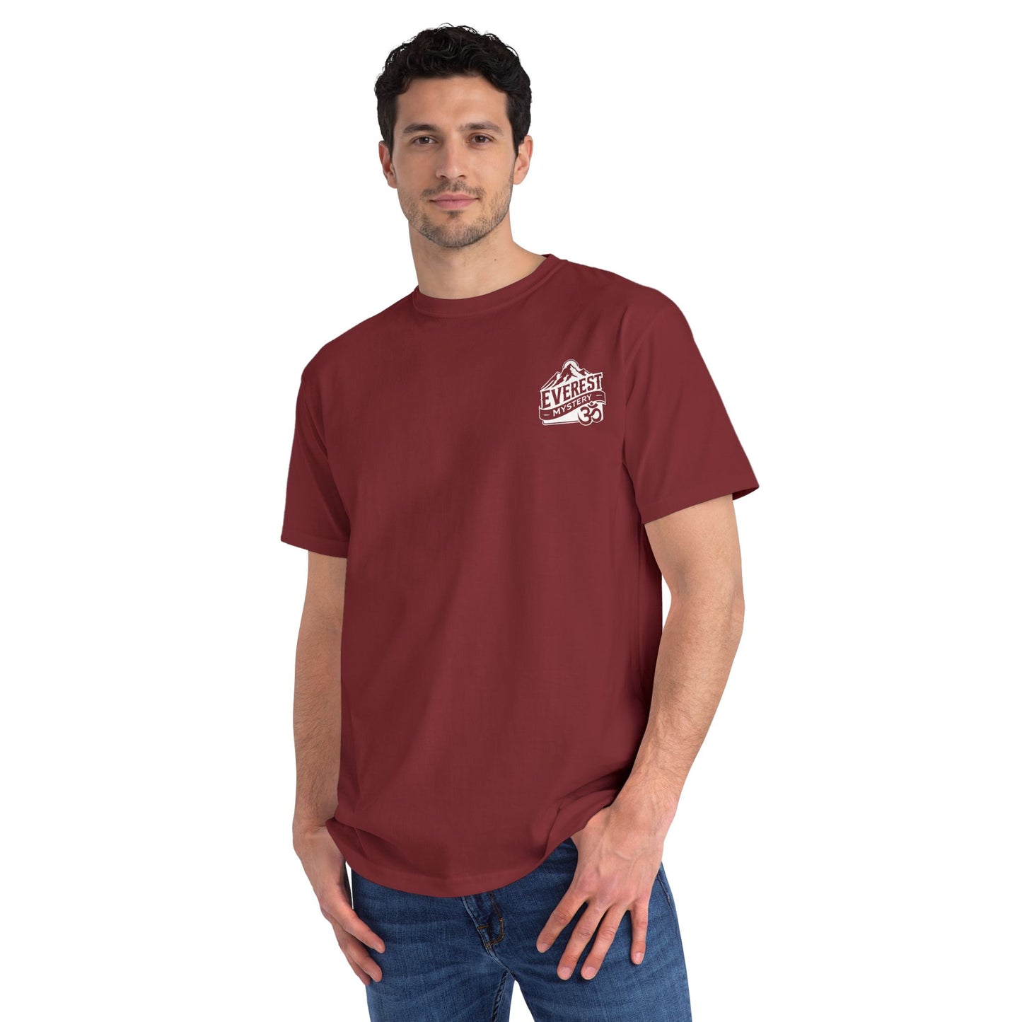 Organic Everest Om Crest T-Shirt — White Logo
