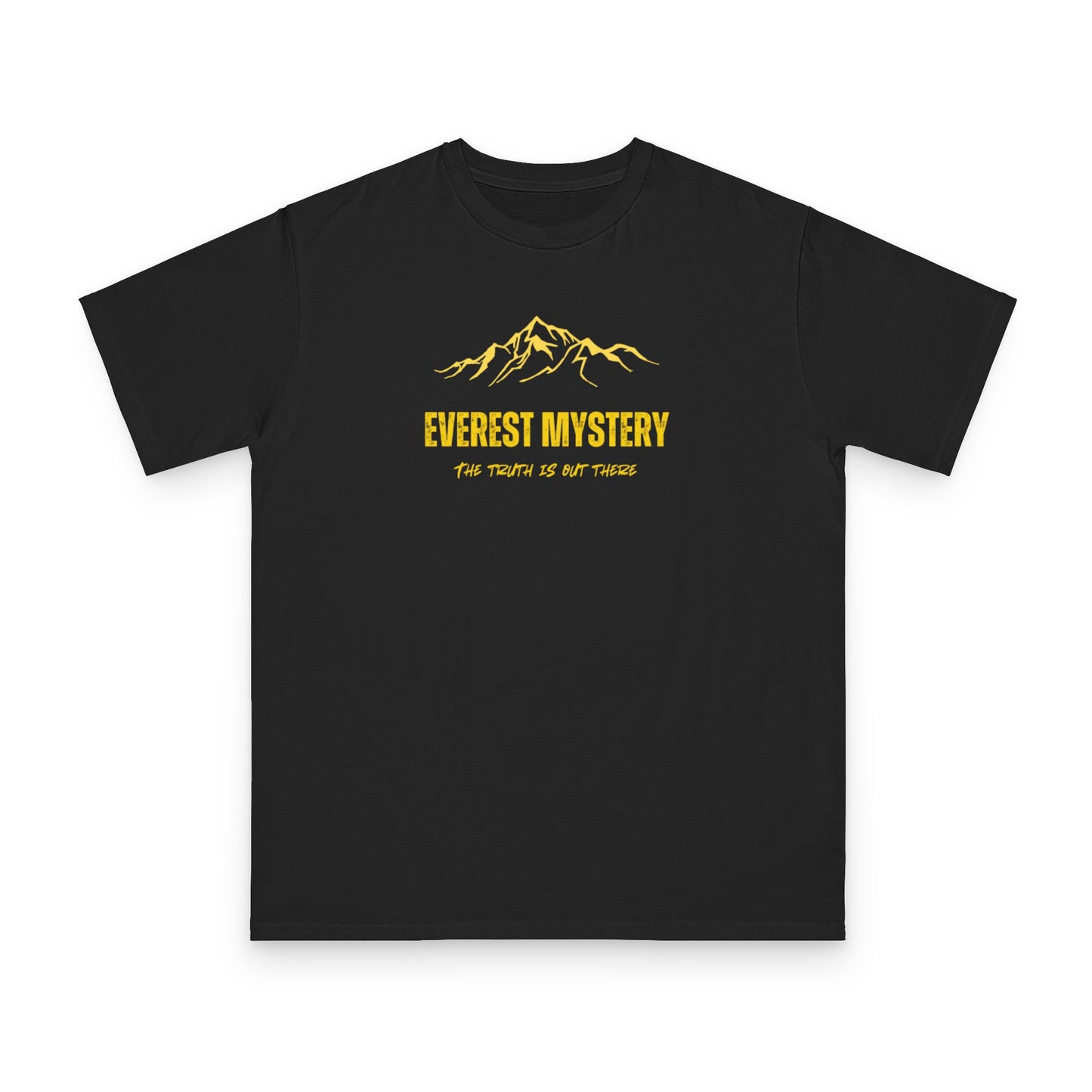 T-Shirt — Mountain Graphic “The Truth Is Out There” (Tibetan Script)