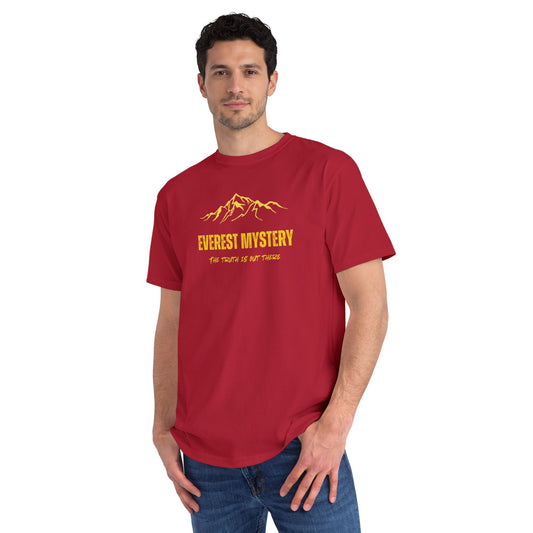 T-Shirt — Mountain Graphic “The Truth Is Out There” (Tibetan Script)