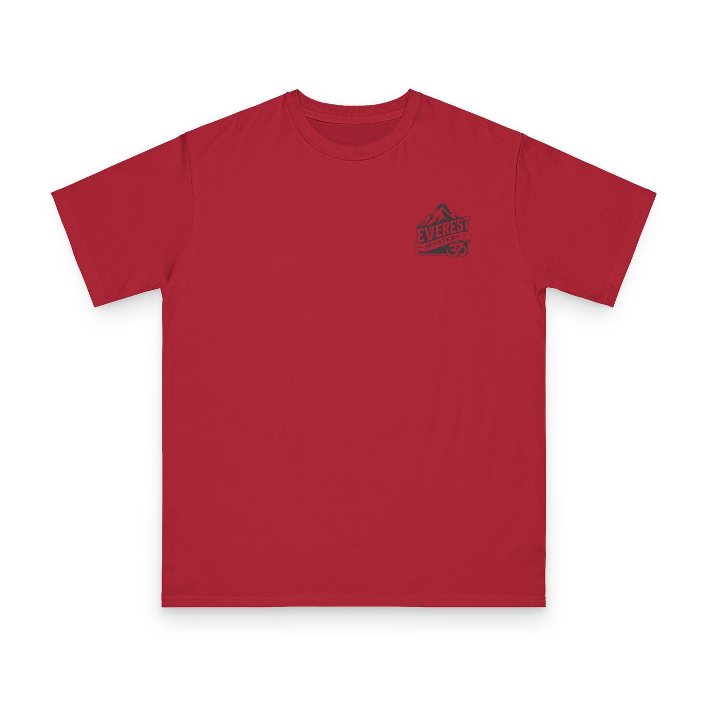 Organic Everest Om Crest T-Shirt — Charcoal Logo