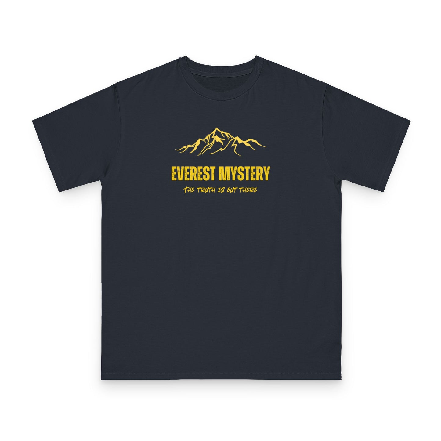 T-Shirt — Mountain Graphic “The Truth Is Out There” (Tibetan Script)