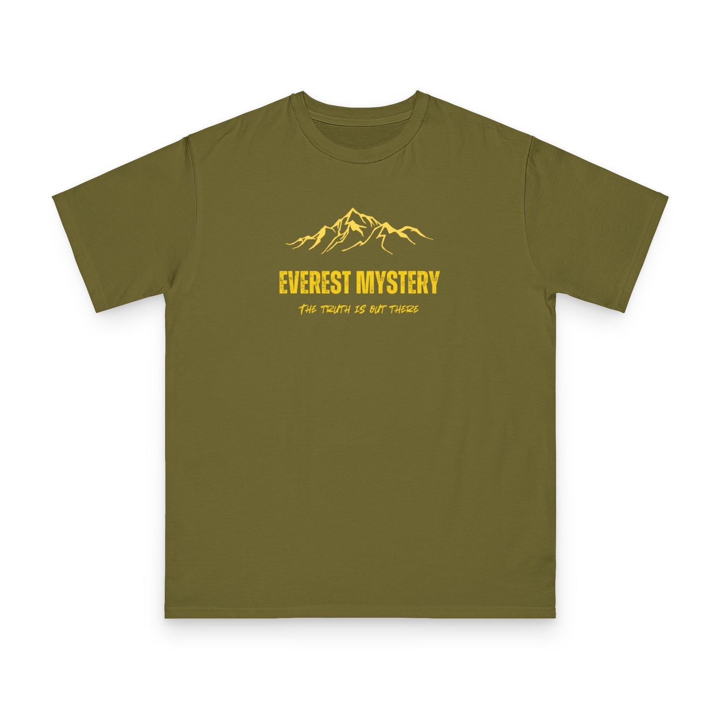 T-Shirt — Mountain Graphic “The Truth Is Out There” (Tibetan Script)