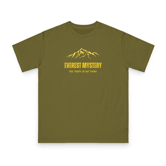 T-Shirt — Mountain Graphic “The Truth Is Out There” (Tibetan Script)
