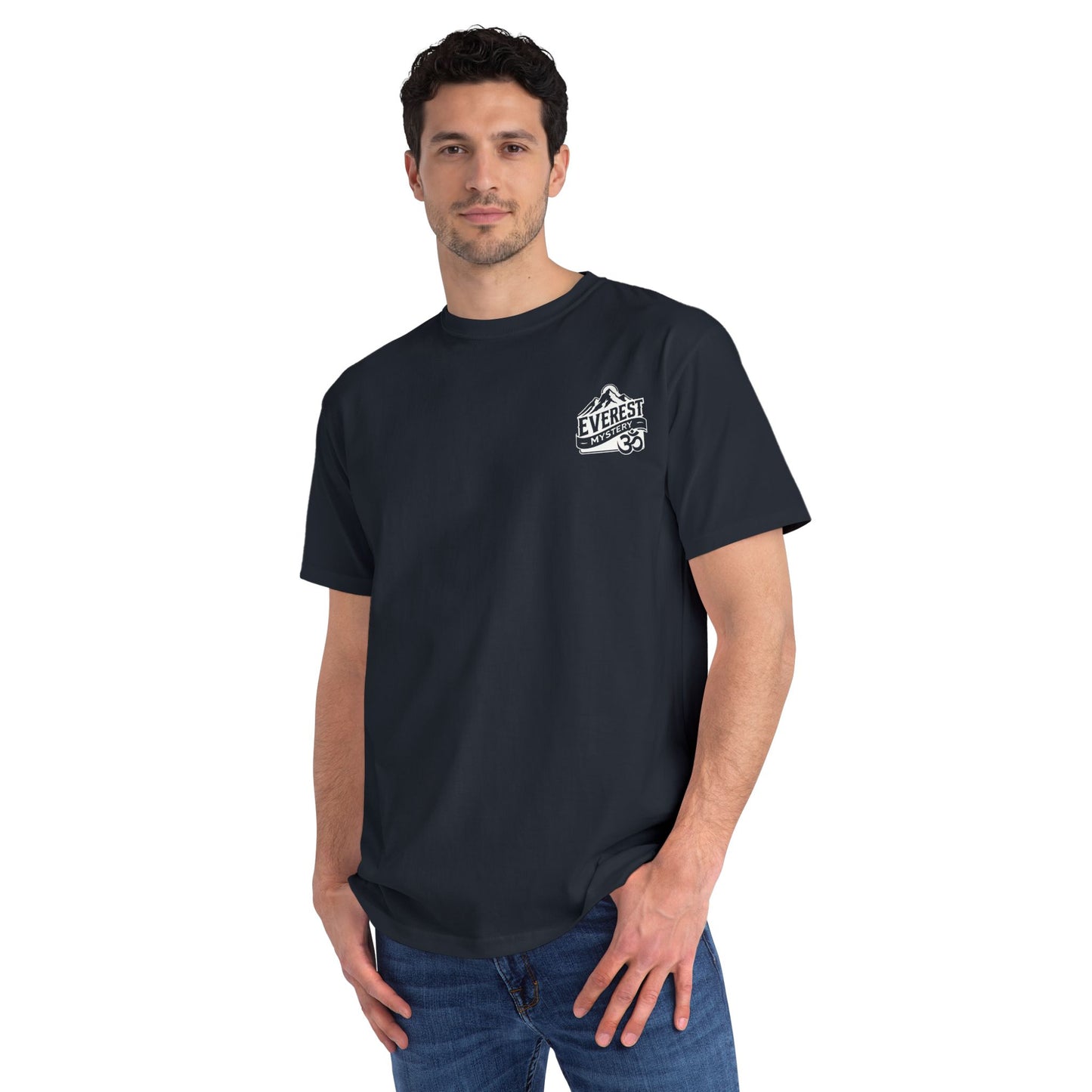 Organic Everest Om Crest T-Shirt — White Logo