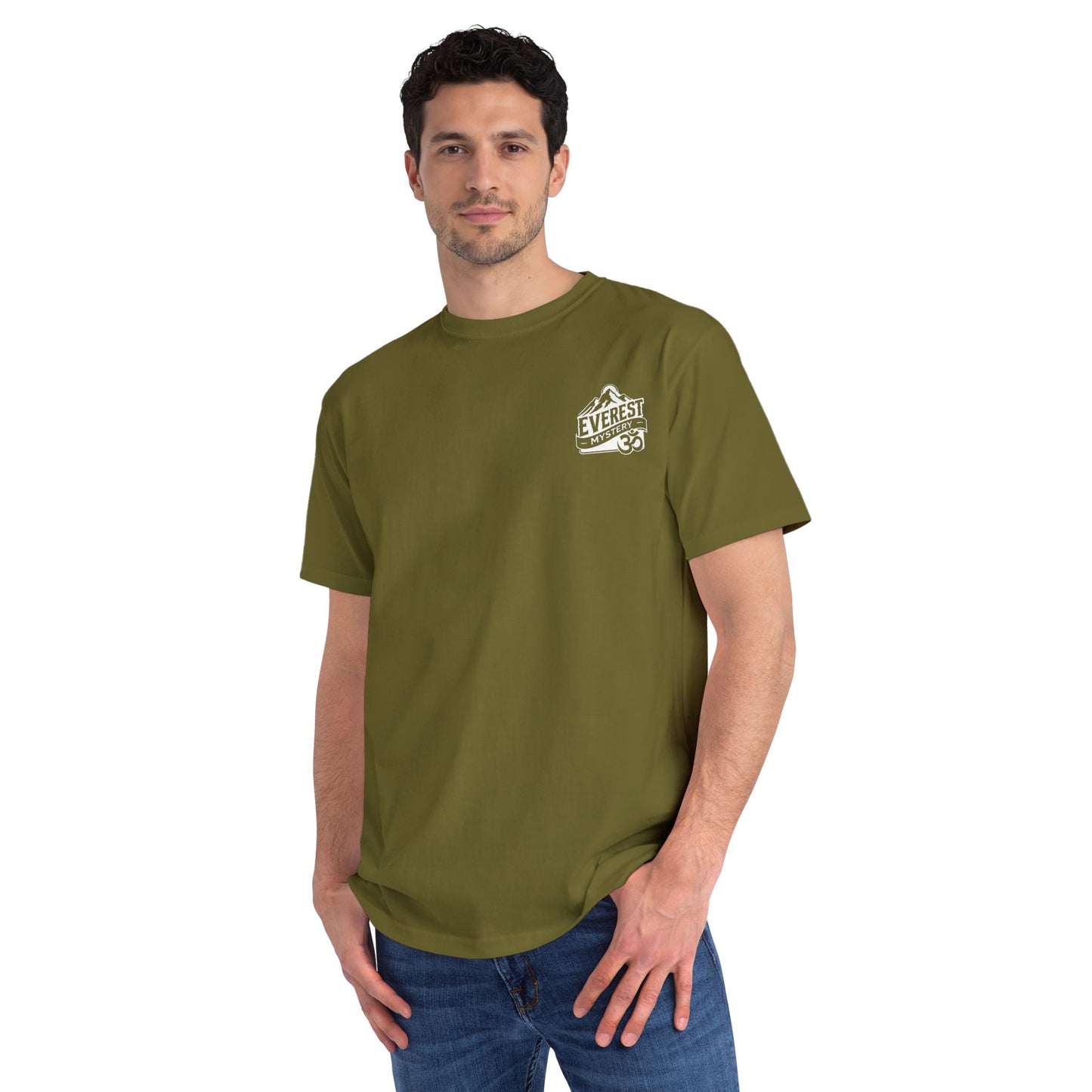 Organic Everest Om Crest T-Shirt — White Logo