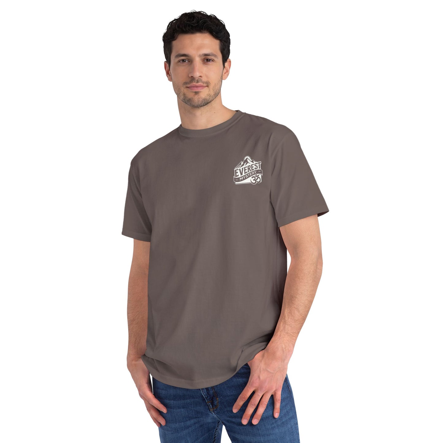 Organic Everest Om Crest T-Shirt — White Logo